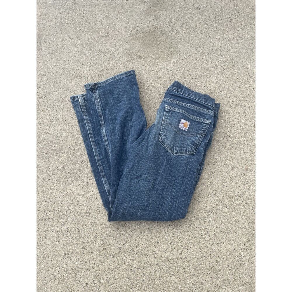 Carhartt FR CAT 2 Jeans Men’s 30x30 Medium Wash Flame Resistant Workwear